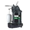 1/2 HP Cast Iron Submersible Sump Pump with Vertical Float Switch