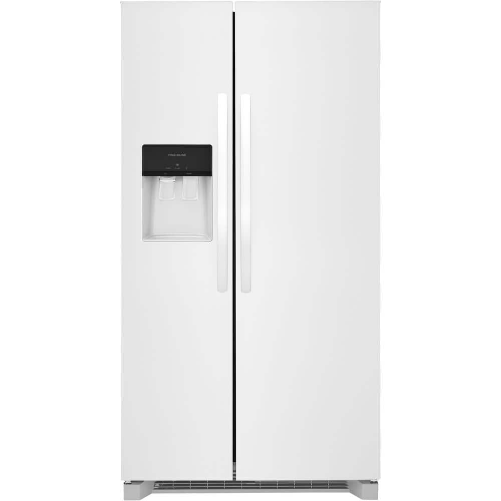 33 in. 22.3 cu. ft. Standard Depth Side by Side Refrigerator in Stainless Steel