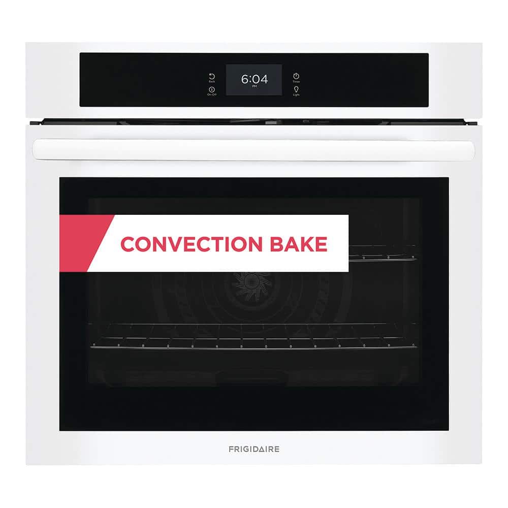 27 in. Single Electric Built-In Wall Oven with Convection in Black