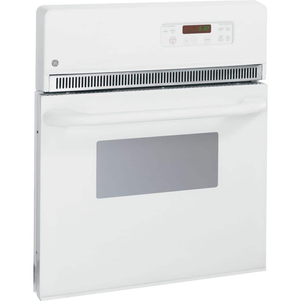 24 in. Single Electric Wall Oven Self-Cleaning in White