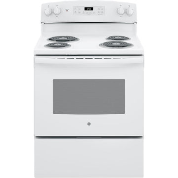 30 in. 4 Burner Element Free-Standing Electric Range in White