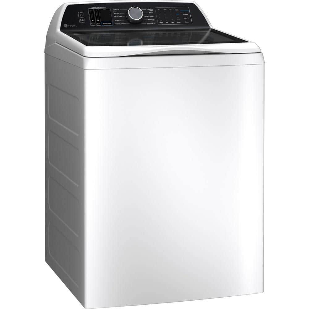 Profile 5.4 cu. ft. High-Efficiency Smart Top Load Washer in White with Impeller, Quiet Wash Balancing Technology
