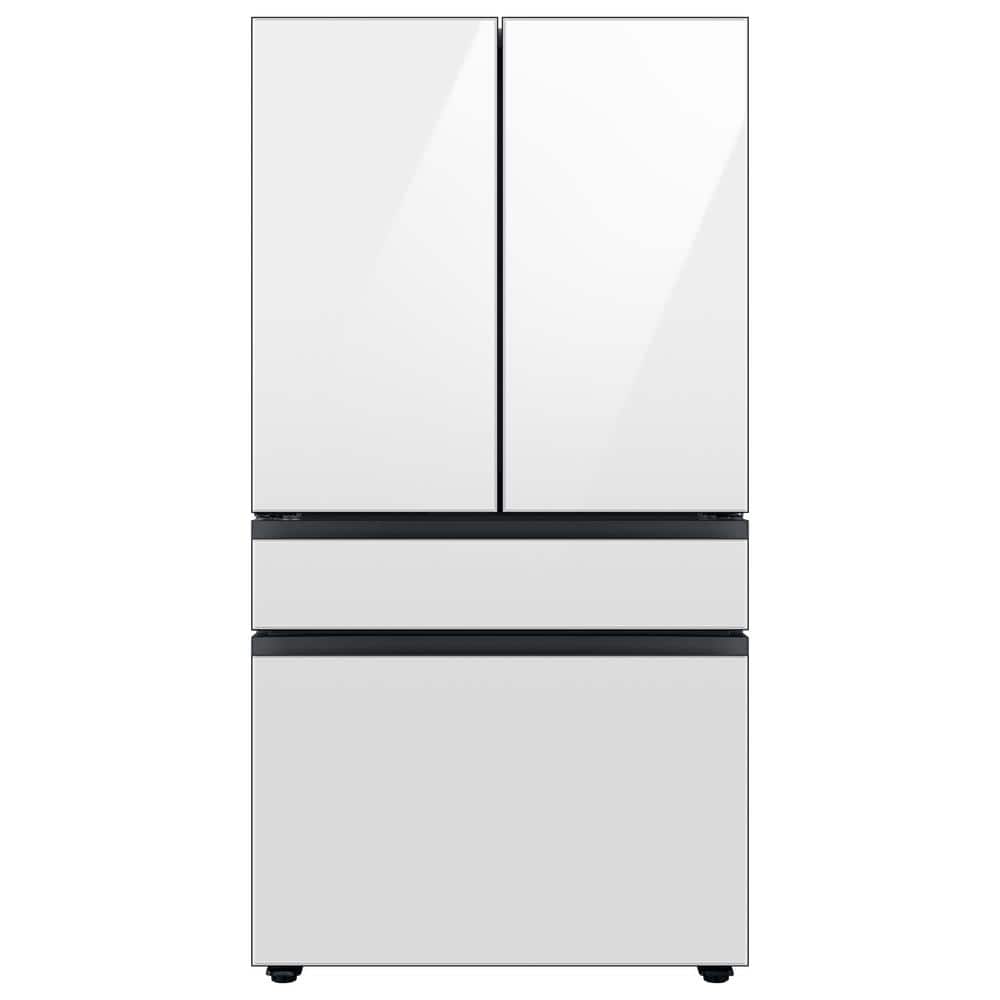 Bespoke 36 in. 29 cu. ft. Standard Depth 4-Door French Door Smart Refrigerator in Stainless Steel with Beverage Center