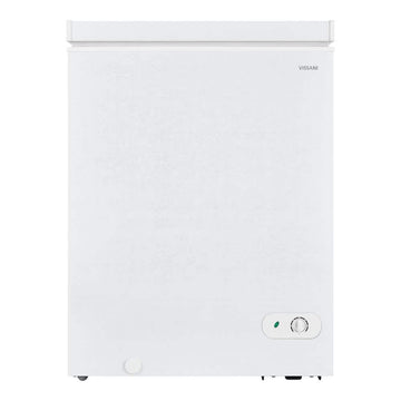 5.0 cu. ft. Manual Defrost Chest Freezer with LED Light in White, Garage Ready