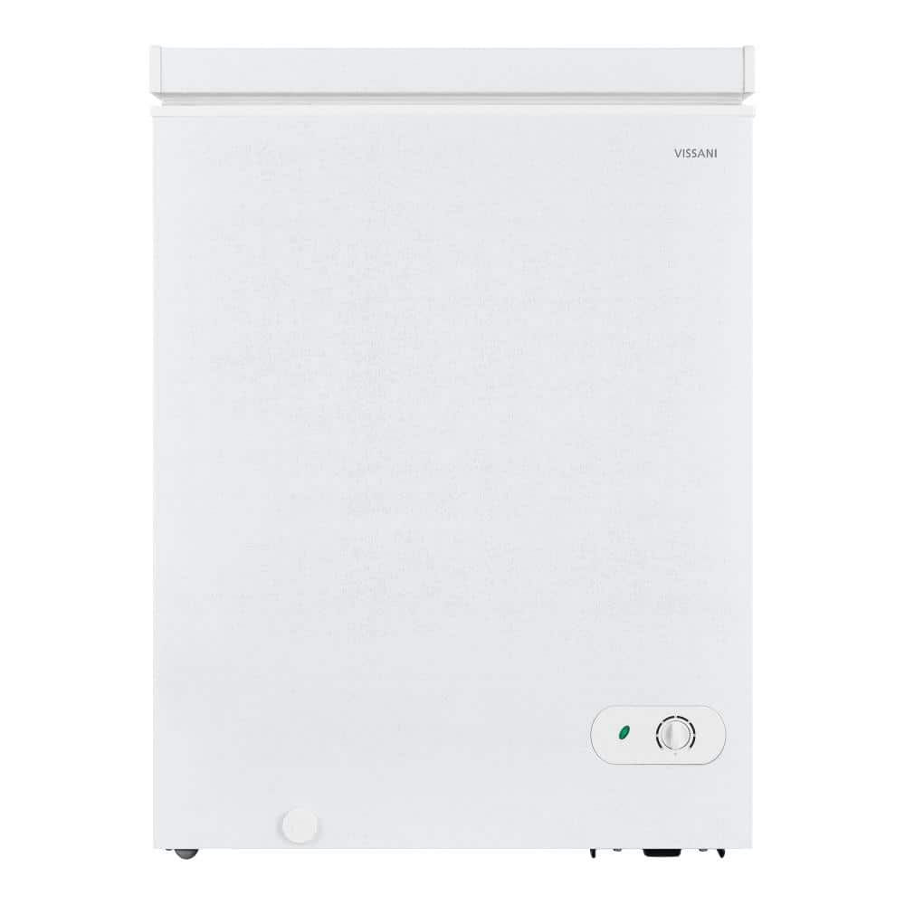 7.0 cu. ft. Manual Defrost Chest Freezer with LED Light in White, Garage Ready